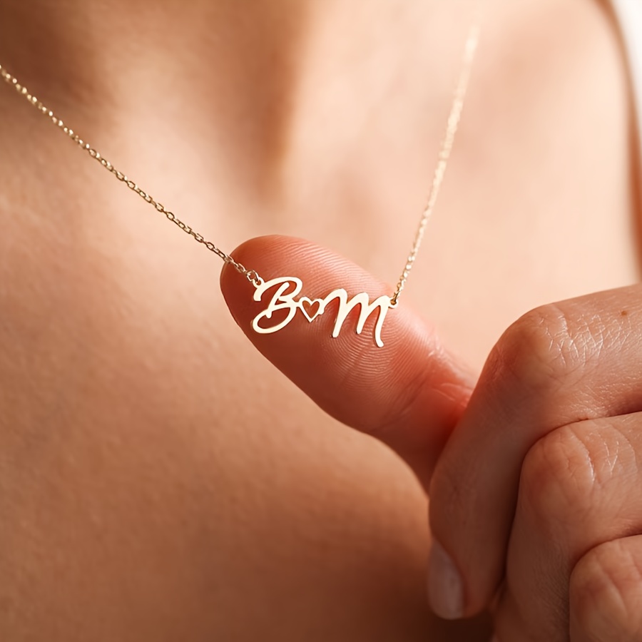 Name Necklace Custom - Kadınlar için özel Ad Kolye Su