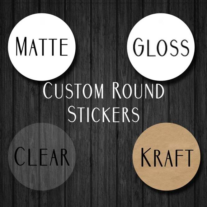 Personalised Candle Label - 100 adet özel iş logo çıkartmaları