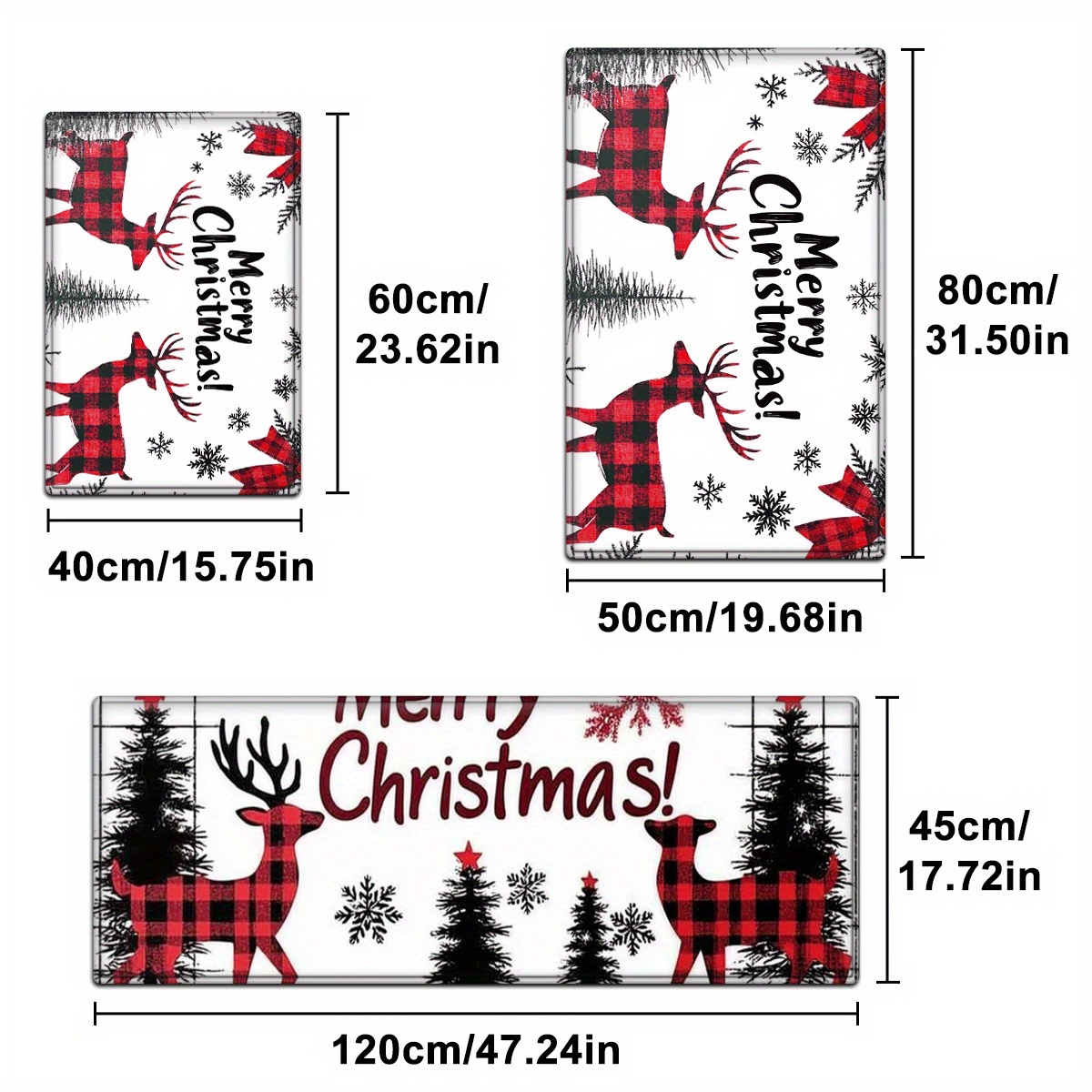 VIKAMA Set Noel Mutfak Halılar - Family Tree Print incelemesi ve fiyatı